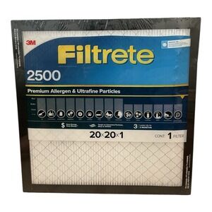 3M Filtrete 2500 Air Filter (20x20x1) -‎ Premium Allergen HVAC